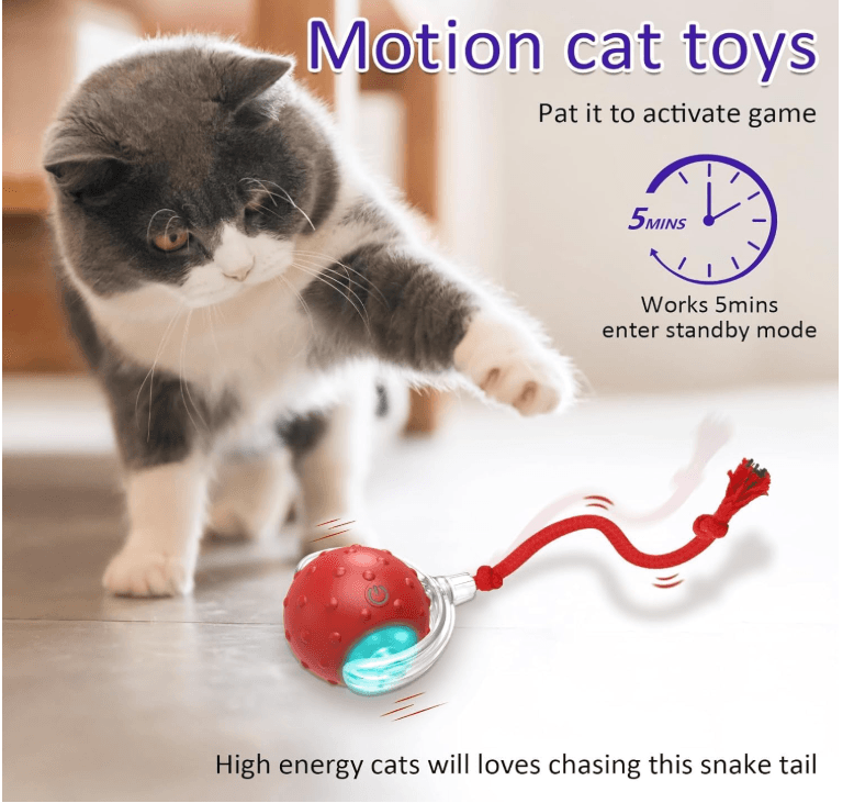 Automatic Rolling Ball Toy for Cats